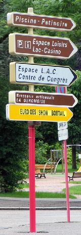 Abroad Front Page Street Sign